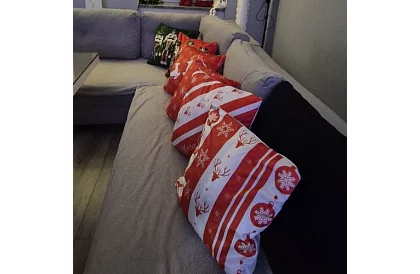 Dekorativní povlak na polštář 40x40 cm – 4 kusy merry christmas