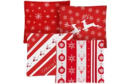 Dekorativní povlak na polštář 40x40 cm – 4 kusy merry christmas