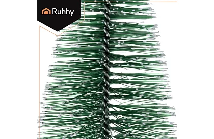 Mini vánoční stromky - sada 3 zasněžených stromků