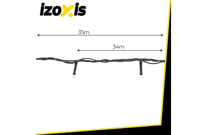 Vánoční LED řetěz 500 LED venkovní - 35m bílá