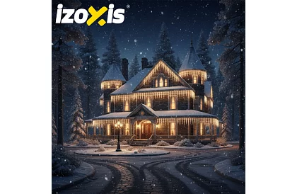 Vánoční LED závěs-déšť 500 LED venkovní - 20m teplá bílá