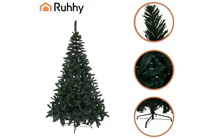 Umělý vánoční stromeček s hustým jehličím – 210 cm