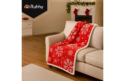 Vánoční flanelová deka 130 x 170 cm