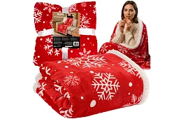 Vánoční flanelová deka 130 x 170 cm