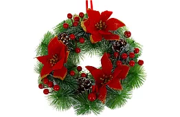 Vánoční věnec na dveře,  stůl - 30 cm