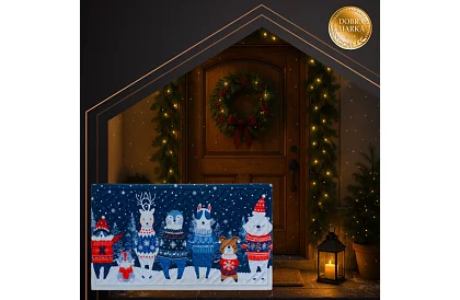 Vánoční rohožka 75x45 cm