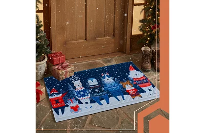 Vánoční rohožka 75x45 cm