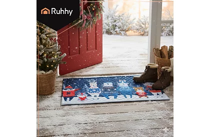 Vánoční rohožka 75x45 cm
