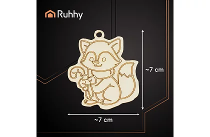 Dřevěné vánoční ozdoby k dotvoření 24 ks