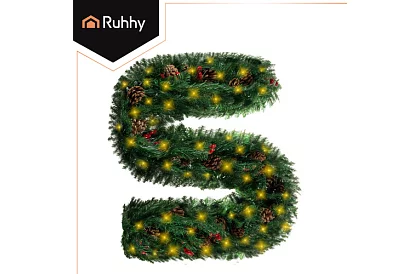 LED svítící girlanda na baterie – 270 cm