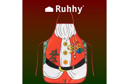 Zástěra šéfkuchaře - vánoční motiv