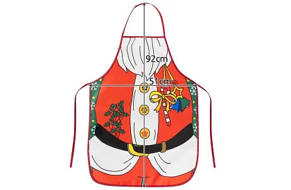 Zástěra šéfkuchaře - vánoční motiv