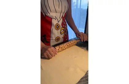 Zástěra šéfkuchaře - vánoční motiv