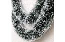 Dlouhý vánoční řetěz – bílozelená girlanda 6 metrů