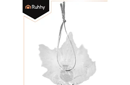 Sklenění andílci s peřím – 6 kusů