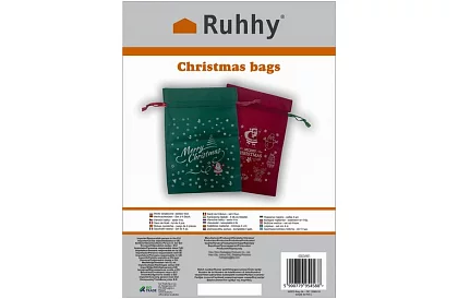 Vánoční dárkové tašky na vánoční dárky – 4 kusy