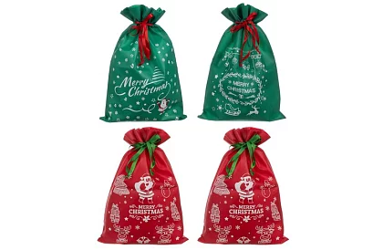Vánoční dárkové tašky na vánoční dárky – 4 kusy
