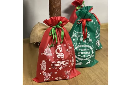 Vánoční dárkové tašky na vánoční dárky – 4 kusy