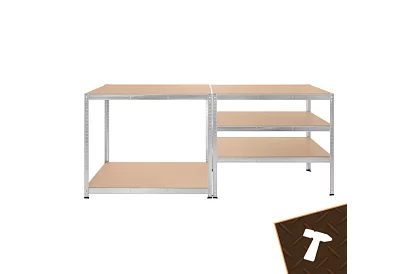 Skladový kovový regál 180x100x60 cm – 5 polic