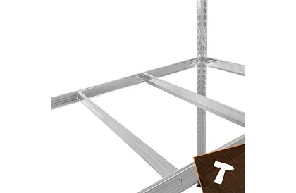 Skladový kovový regál 180x100x60 cm – 5 polic