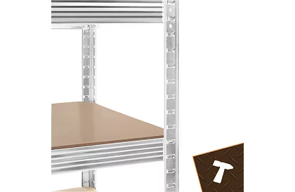 Skladový kovový regál 180x100x60 cm – 5 polic