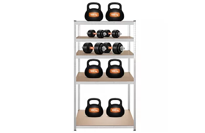 Skladový kovový regál 180x100x60 cm – 5 polic