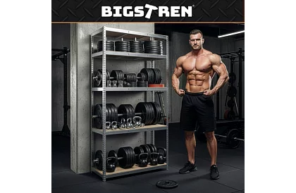 Skladový kovový regál 180x100x60 cm – 5 polic