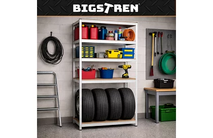 Skladový kovový regál 180x100x60 cm – 5 polic