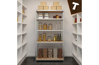 Skladový kovový regál 180x100x60 cm – 5 polic