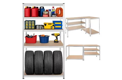 Skladový kovový regál 180x100x60 cm – 5 polic