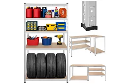 Skladový kovový regál 180x100x60 cm – 5 polic