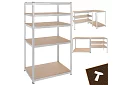 Skladový kovový regál 180x100x60 cm – 5 polic