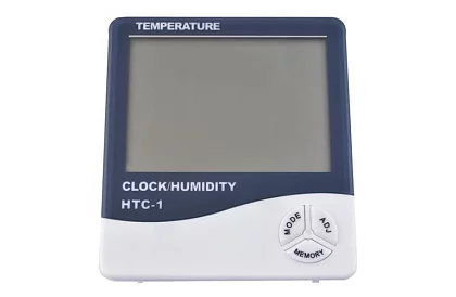 Digitální hodiny vlhkoměrem a teploměrem