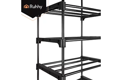 Předsínový regál 174x45x30 cm – botník 10 polic