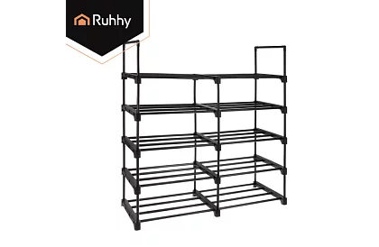 Předsínový regál 174x45x30 cm – botník 10 polic