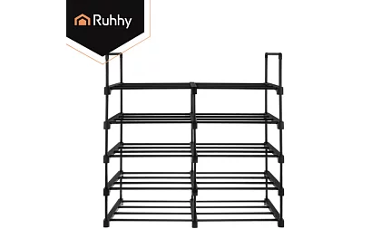 Předsínový regál 174x45x30 cm – botník 10 polic