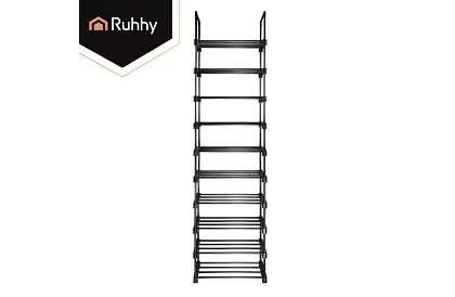 Předsínový regál 174x45x30 cm – botník 10 polic