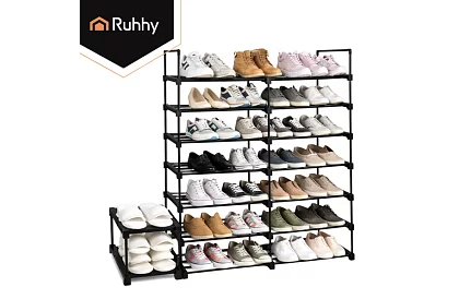 Předsínový regál 174x45x30 cm – botník 10 polic