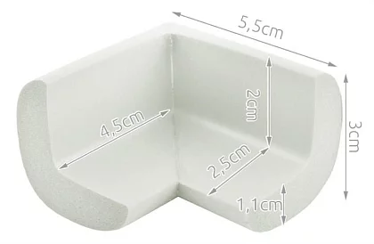 Pěnová ochrana rohů nábytku – 4 ks