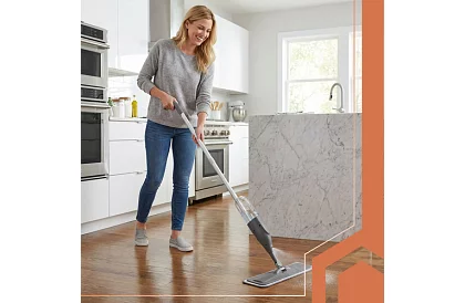 Plochý mop s rozprašovačem Ruhhy 300 ml + 3 utěrky