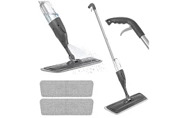 Plochý mop s rozprašovačem Ruhhy 300 ml + 3 utěrky
