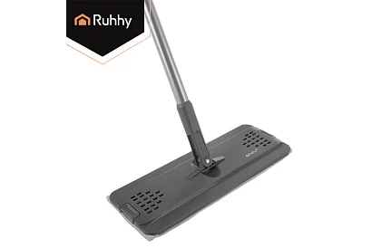 Praktický plochý mop + kbelík 8,5 litrů – dvoukomorový s příslušenstvím