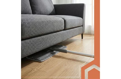 Praktický plochý mop + kbelík 8,5 litrů – dvoukomorový s příslušenstvím