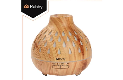 Aroma difuzér Puri – zvlhčovač vzduchu 400 ml s LED podsvícením