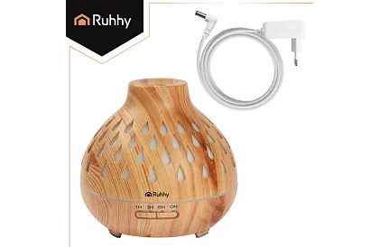 Aroma difuzér Puri – zvlhčovač vzduchu 400 ml s LED podsvícením