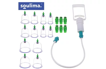 Sada čínských baněk na baňkování bez ohně – 12 kusů