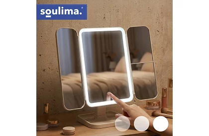 Zvětšovací kosmetické zrcátko s LED osvětlením