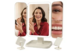 Zvětšovací kosmetické zrcátko s LED osvětlením