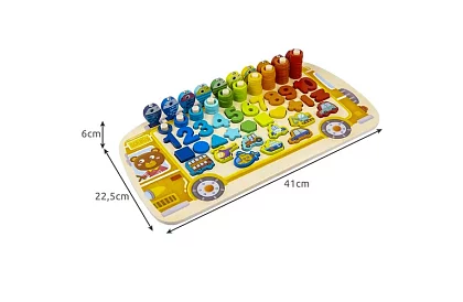 Dřevěné hádanky pro děti – třídič tvarů