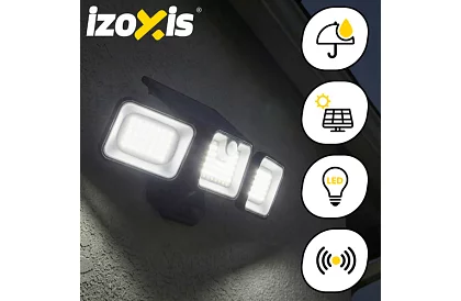 Solární lampa 180 LED se soumrakovým a pohybovým senzorem